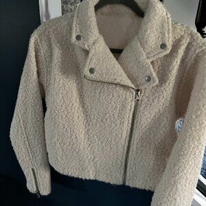 GIRLS' JACKET - SIZE SMALL - IVORY